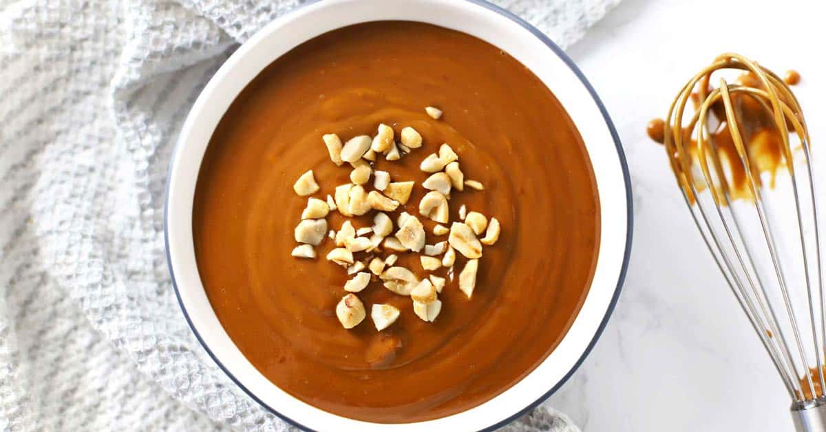 Easy Peanut Sauce - Zested Lemon