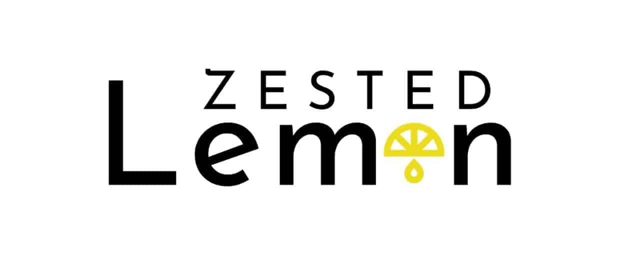 Zested Lemon logo on white background.