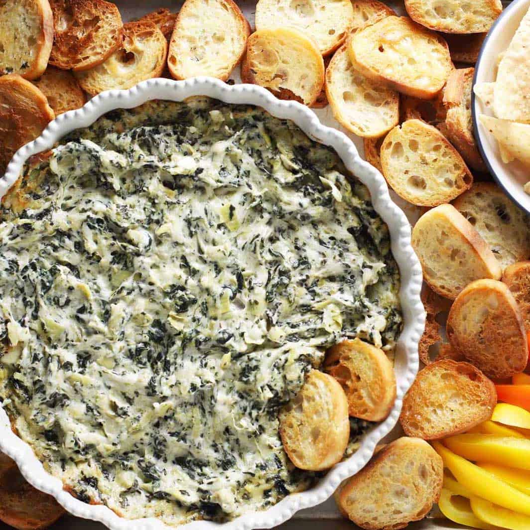 The Best Spinach Artichoke Dip