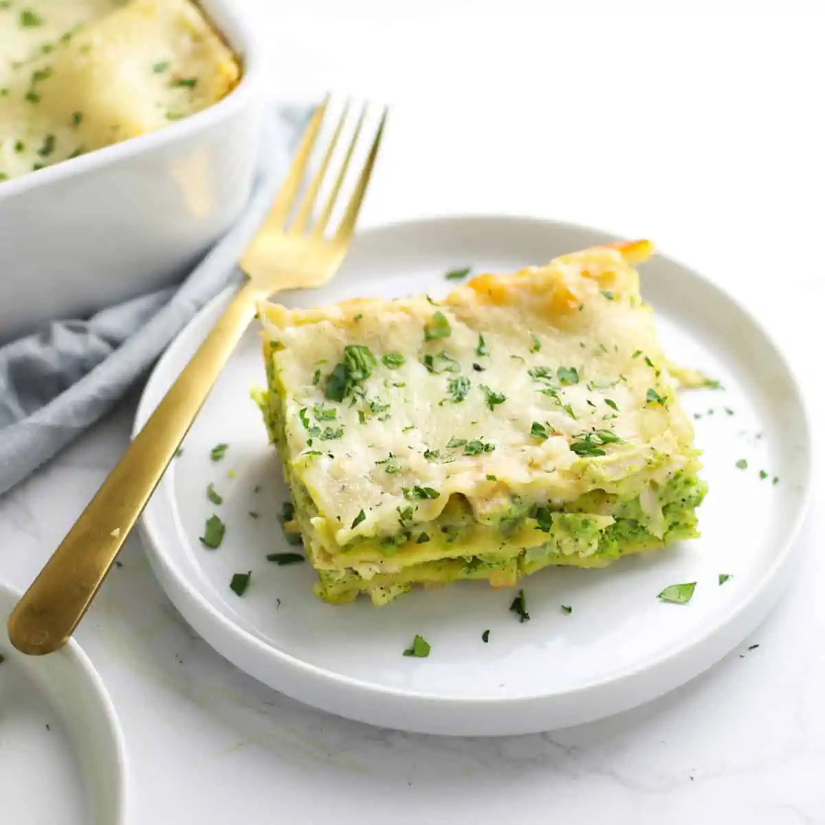 Veggie Loaded White Chicken Lasagna