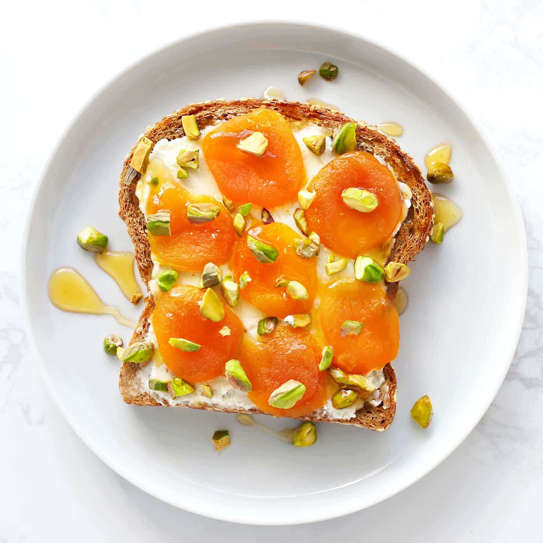 Dried Apricot Pistachio Toast