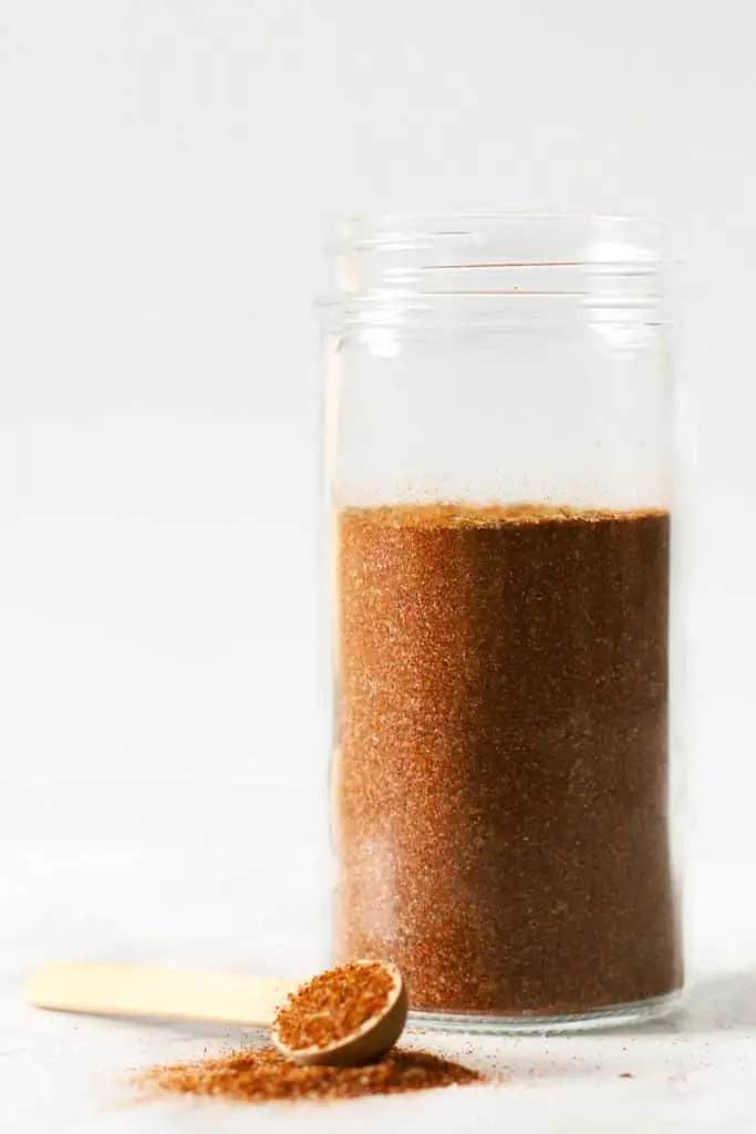 Steak seasoning in jar.