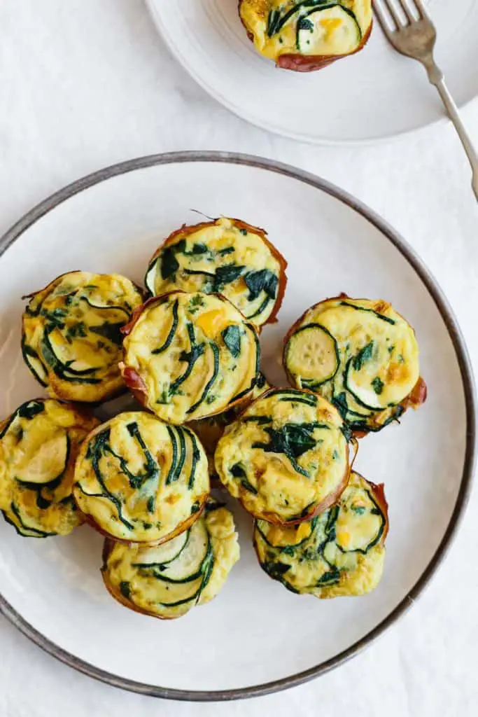 Zucchini and Prosciutto Egg Muffins 