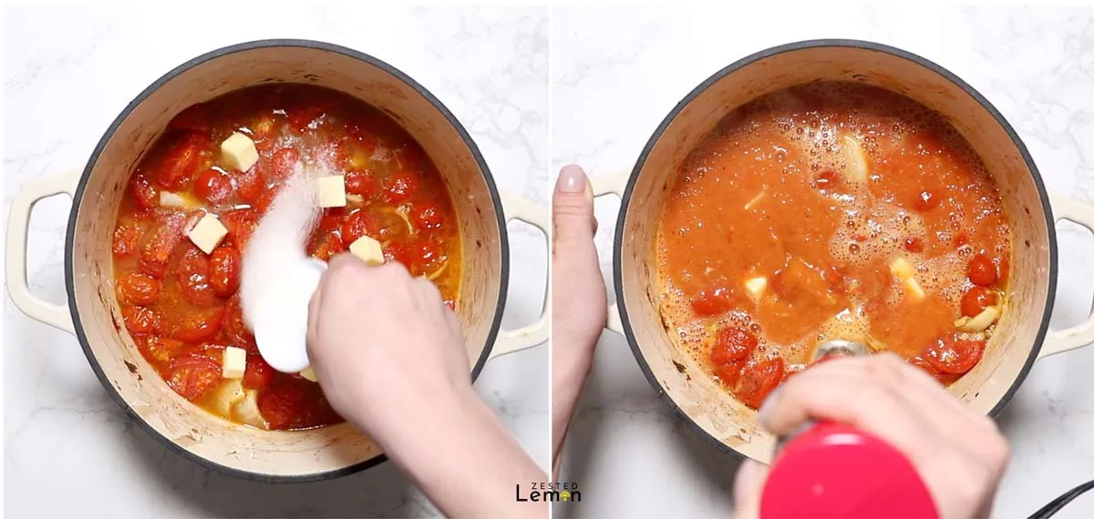 How to make tomato soup. 