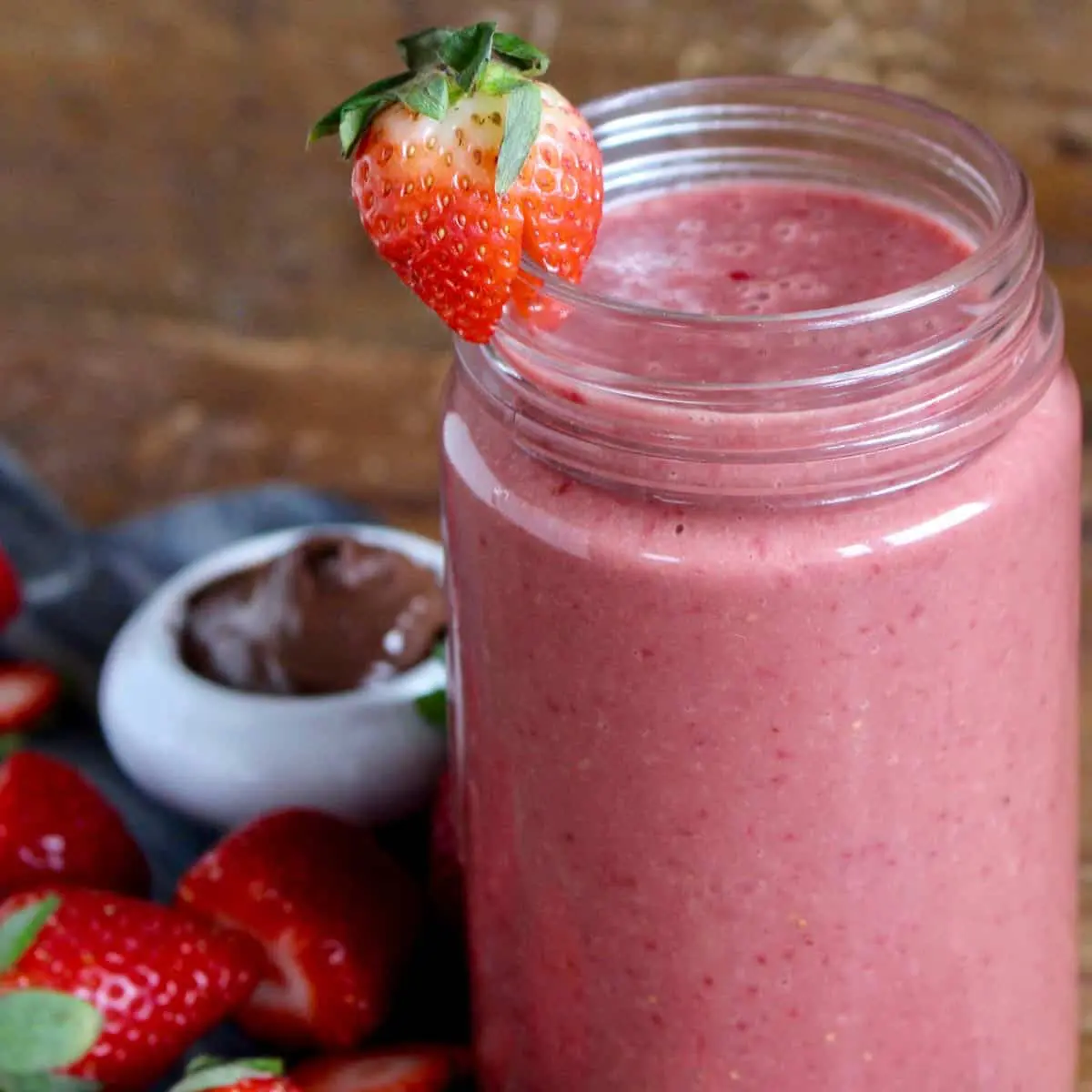 Chocolate Hazelnut Strawberry Smoothie