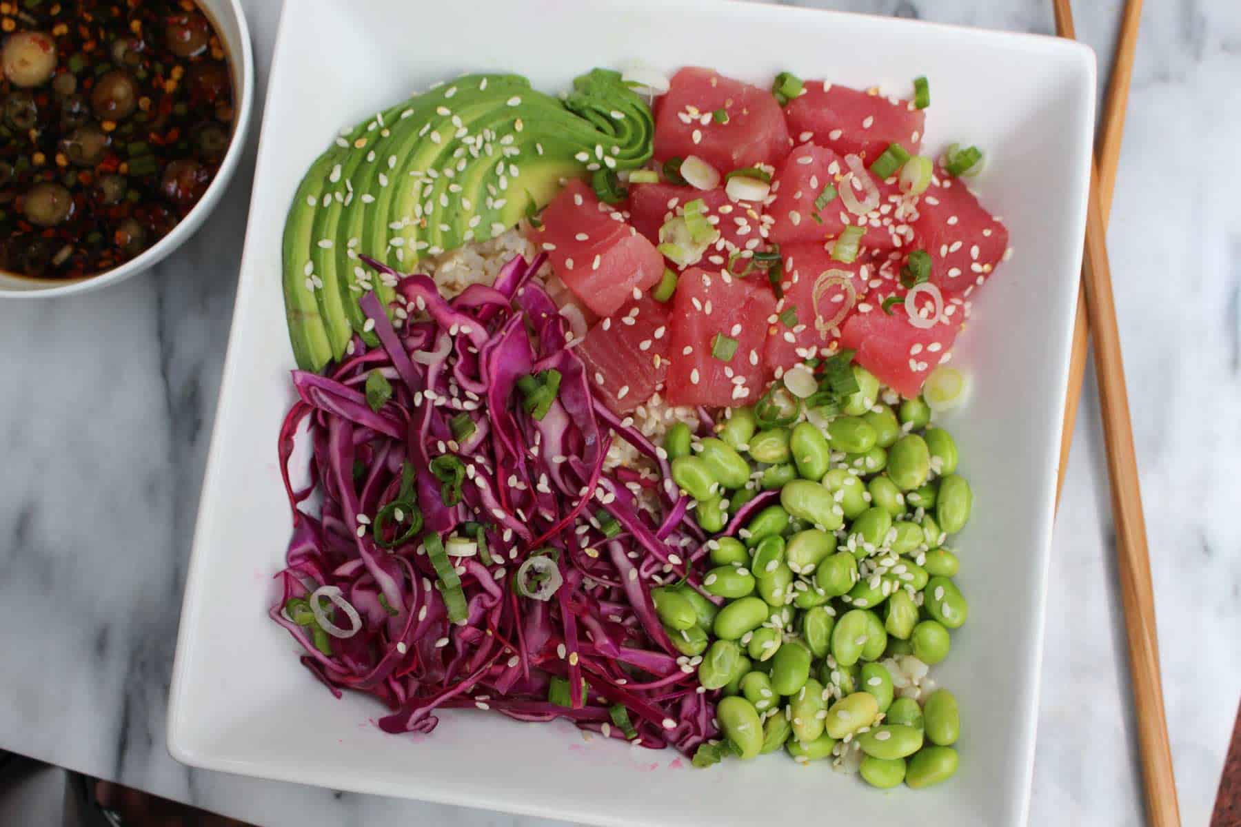Hawaiian Poke Bowl Recipe with Spicy Aioli