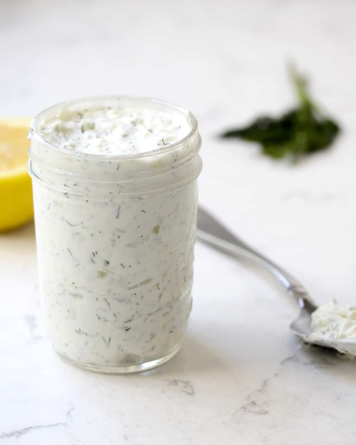 Healthy Tzatziki Sauce - Zested Lemon