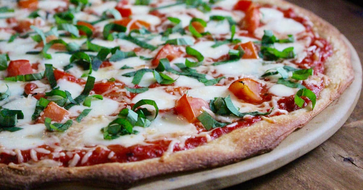 Homeade Easy Margherita Pizza Zested Lemon
