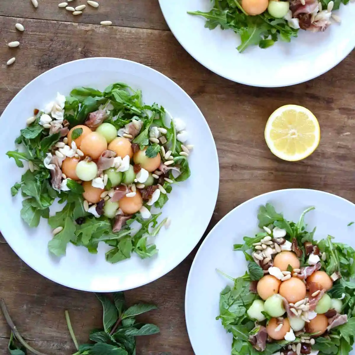 Prosciutto Melon Ball Salad