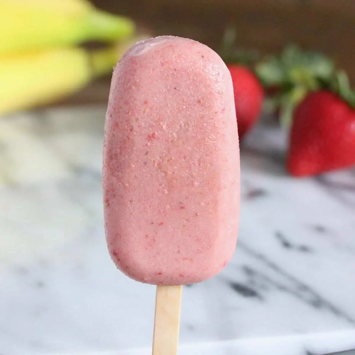 Strawberry Banana Popsicles